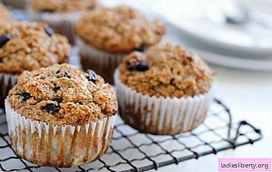 Muffin mazsolával - ezek a cupcakes! Receptek finom, lágy és illatos muffinhoz mazsolával egy finom tea party számára