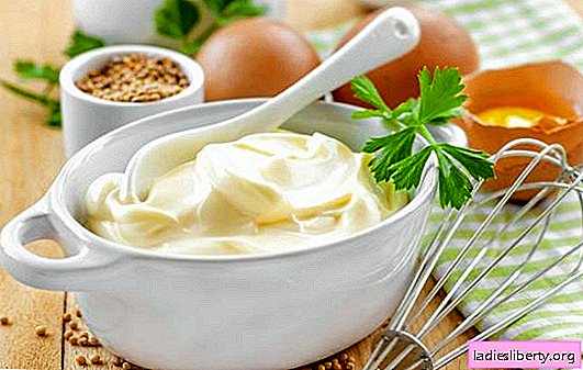 Milk mayonnaise is a popular sauce of French cuisine. Different mayonnaises on milk: with eggs, starch, flour and mustard