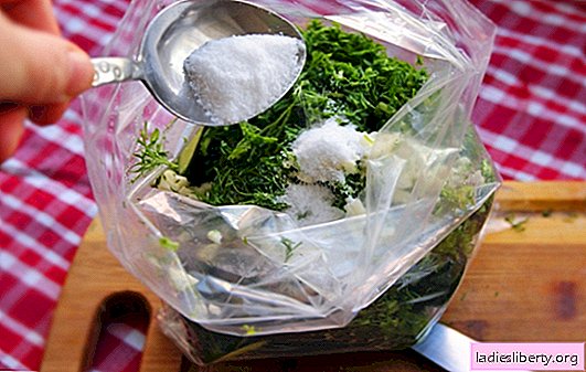 Saltede agurker i en pakke: spar tid og sted! Øjeblikkelig opskrifter på let saltede agurker i en pakke!