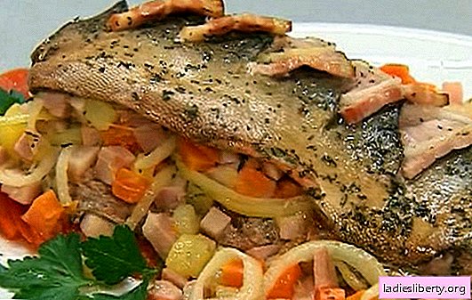 Una variedad de recetas de salmón rosado con zanahorias y cebollas: guisadas, al horno. Salmón rosado con zanahorias y cebollas en el horno y en la sartén
