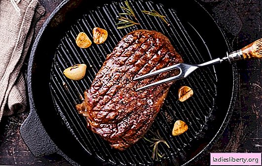 Carne a la parrilla en una sartén - ¡deliciosa, como en la naturaleza! Secretos de carne jugosa en una sartén a la parrilla: carne de res, cerdo, cordero, pollo