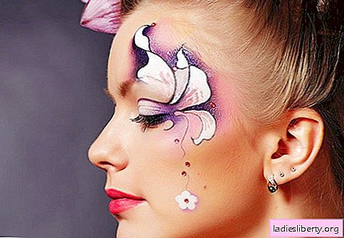 Unusual makeup - pictures around the eyes