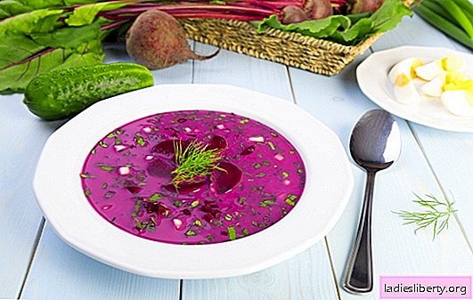 Okroshka with beets - a refreshing lunch in hot weather. The best recipes for beetroot okroshka with kvass or kefir