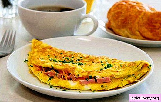 Omelett med korv i en panna - enkel frukost. Omelettrecept i en kastrull med korv och ost, tomater, smäck, grönsaker