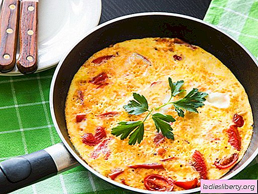 Omelete com tomate - receitas comprovadas. Como cozinhar e fazer uma omelete com tomate.
