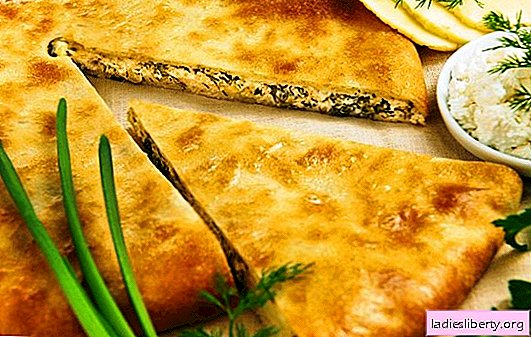 Tortas ossetianas com queijo e ervas - esse sabor incomum! Receitas de tortas da Ossétia com queijo e ervas de massa diferente