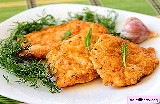 Les côtelettes de poulet sont les meilleures recettes. Comment cuire correctement et savoureux côtelettes de poulet.