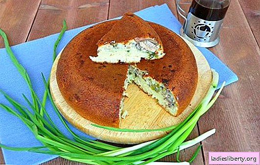 Отворене, затворене и крупне торте с луком и јајима ставите у шпорет. Пита са луком и јајима у спором шпорету - спас од глади!