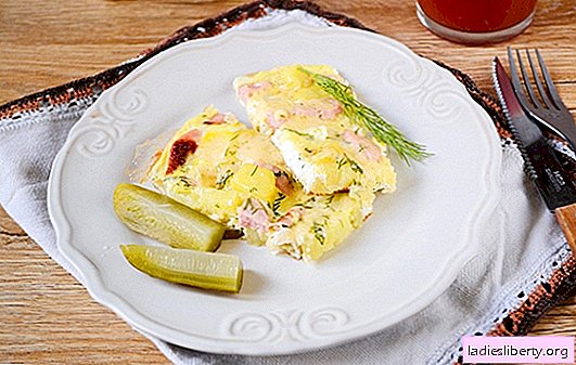 Papas hervidas con un huevo en una sartén, un plato nutritivo de "lo que era". Receta simple y fácil paso a paso con una foto: huevos fritos con papas