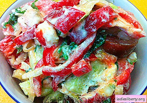 Ensalada de verduras "Melange" - una receta con fotos y descripción paso a paso