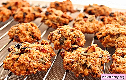 Oatmeal cookies without baking - no oven needed! Cooking healthy and tasty oatmeal cookies without baking at home