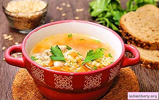 Lúa mạch trên thịt gà - một hương vị phong phú của một món ăn bổ dưỡng. Bí quyết nấu súp, súp bắp cải và dưa chua với thịt gà với lúa mạch