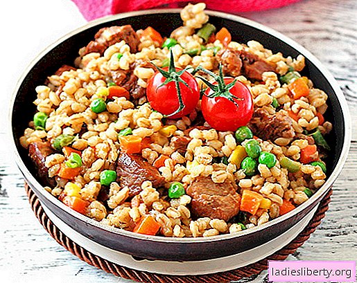 Barley with meat - the best recipes. How to properly and tasty barley made with meat.