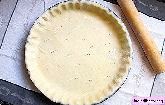 Shortcrust pastry for pie - recipes for successful baking! Shortcrust pastry recipes for pies: sour cream, beer, mayonnaise