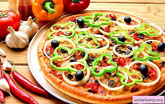 Пица с кефир: стъпка по стъпка рецепта за бърз тест и вкусни гарнитури. Готвене стъпка по стъпка рецепти нежна пица на кефир