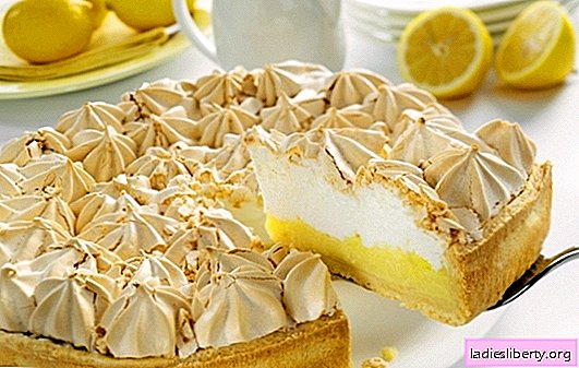 Torte mit Zitrone - ein unvergesslicher Geschmack! Rezepte hausgemachte Hefe, Puff, Shortcakes mit Zitronen