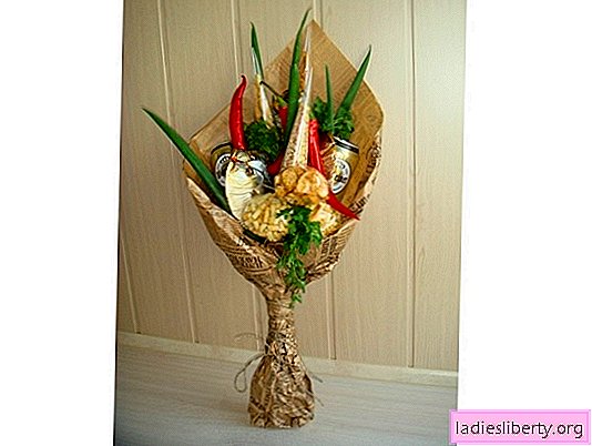 Beer bouquet - no man is better! Do-it-yourself original gift: lovers of beer and snacks will like it