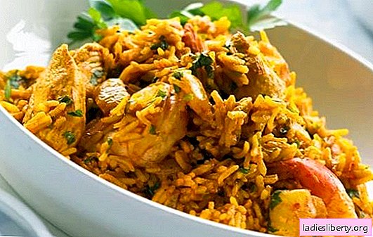 Chicken pilaf: a step-by-step recipe for a popular Uzbek dish. Pilaf Recipes with Chicken, Vegetables and Dried Fruits
