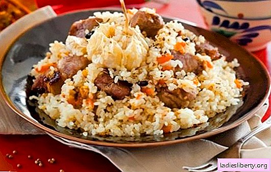 Pilaf con carne de cerdo: una receta paso a paso para un plato de Asia Central. La tecnología de cocinar pilaf con carne de cerdo (paso a paso) en un caldero