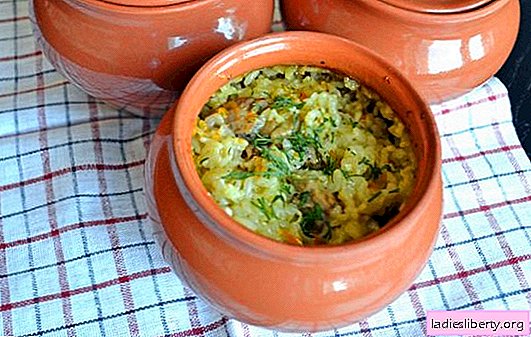 Pilaf in pots in the oven is already a tradition. Pilaf recipes in pots in the oven with pork, chicken, beef, mushrooms, fish