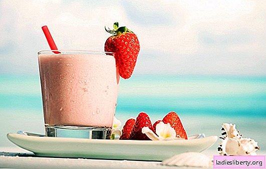 Feel the positive of the day - a milkshake with strawberries! Milkshake recipes with strawberries and chocolate, banana, raspberries