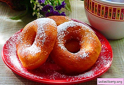Donuts er de beste oppskriftene. Hvordan ordentlig og velsmakende smultringer for yoghurt og cottage cheese donuts.