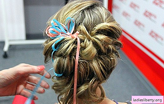 Penteados com fitas no cabelo: fotos de soluções elegantes. Como fazer um penteado simples ou elegante com uma fita no cabelo com as próprias mãos (foto)