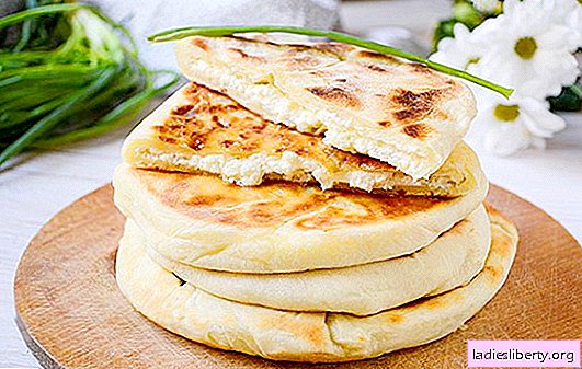 The simplest khachapuri on kefir with cottage cheese in a pan. Author's photo recipe for making khachapuri in a pan with curd filling