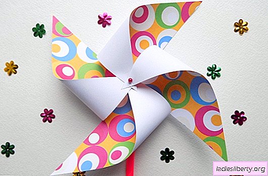 Simple crafts with children with their own hands - a summer toy. Pinwheel from paper: a master class with step by step photos