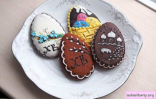 Gingerbread cookies for Easter - an outlandish treat! Painted gingerbread recipes for Easter with honey, burnt sugar, kefir, with sour cream
