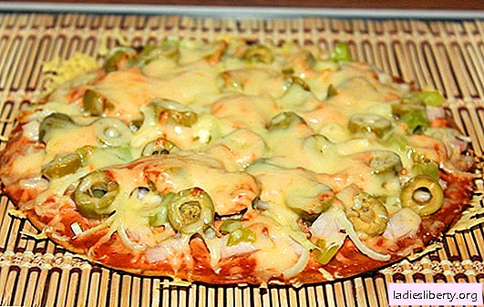 Receta para pizza sin levadura: ¡interesante! Muchas recetas para hacer pizza en una masa sin levadura: ¡elija!
