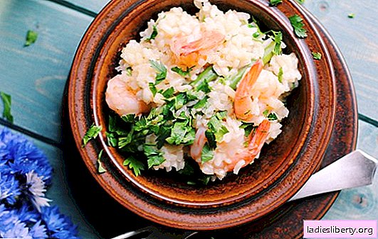 Risotto: una receta paso a paso para un delicioso plato de arroz. Cocinamos risotto con champiñones, mariscos, legumbres de acuerdo con recetas paso a paso.