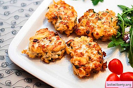 Chopped chicken meatballs with cheese - the perfect solution. A selection of recipes for chopped cutlets with cheese and herbs, vegetables, porridge