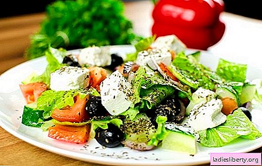 Salada Grega: receitas clássicas passo a passo. Cozinhando salada grega deliciosa, saudável e fresca de acordo com receitas clássicas