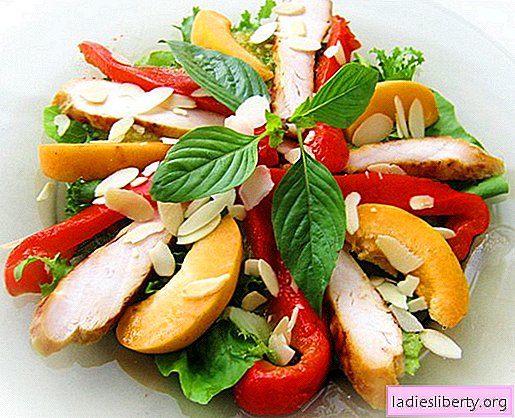 Salad from bell pepper with chicken - the best recipes. How to properly and tasty to prepare a salad with peppers and chicken.