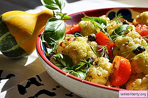 Cauliflower salad - the best recipes. How to cook a salad of cauliflower correctly and tasty.
