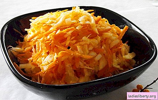 Cabbage and carrot salad with vinegar - vitamin! Recipes for cabbage and carrot salads with vinegar: fresh and for the winter