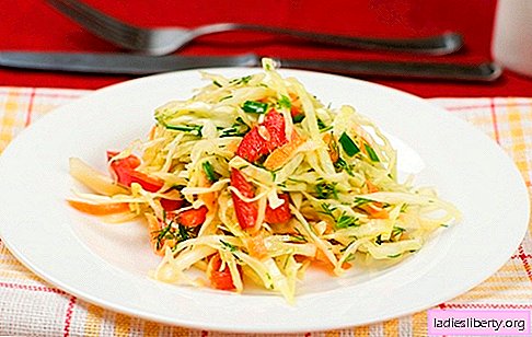 Cabbage salad with peppers - the best recipes. Cooking a salad with cabbage and sweet pepper.