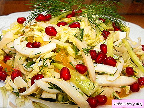 Chinese cabbage salad - the best recipes. We cook salads with Beijing cabbage correctly.