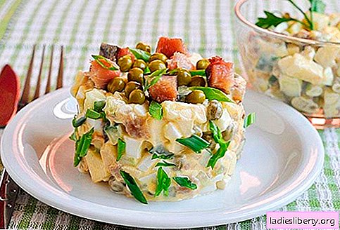 Mackerel salad - the best recipes. How to properly and tasty to prepare a salad of mackerel.