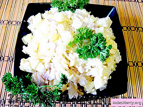 Salade met inktvis - recept met foto's en stap voor stap beschrijving
