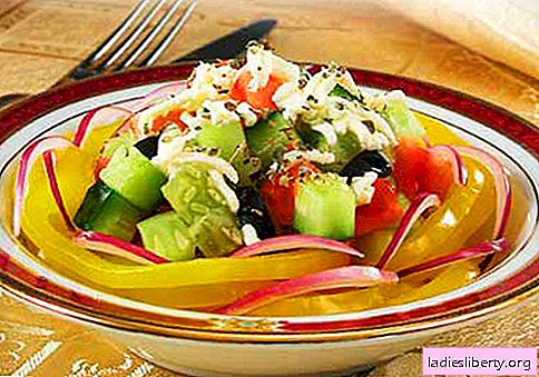 Salat med løk - velprøvde oppskrifter. Hvordan ordentlig og deilig koke en salat med løk.