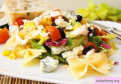 Salade aux olives - cinq meilleures recettes. Comment préparer correctement et délicieusement une salade aux olives.