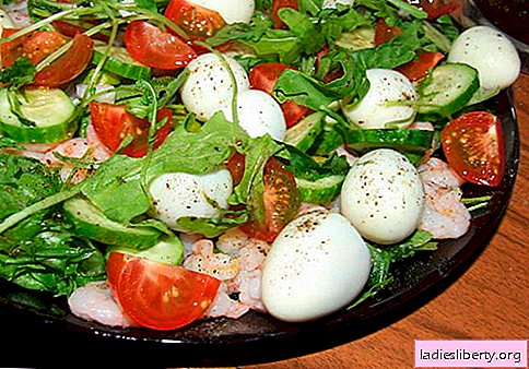 Putpelių kiaušinių salotos - geriausių receptų pasirinkimas. Kaip tinkamai ir skanu virti salotas su putpelių kiaušiniais.
