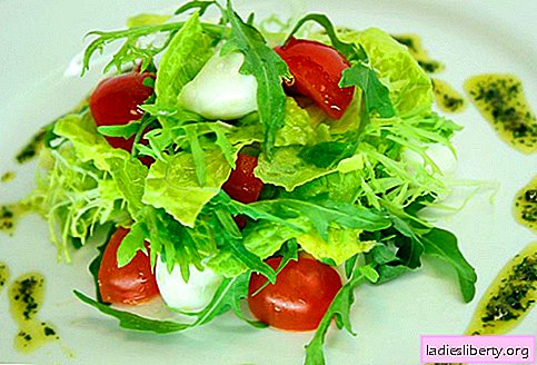 Cherry Tomato Salat - Fem bedste opskrifter. Hvordan man ordentligt og velsmagende tilberede en salat med cherrytomater.