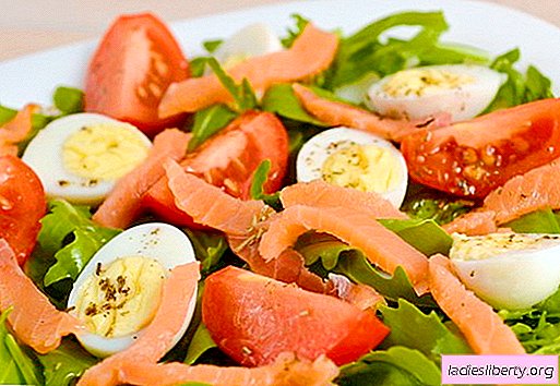 Salad with salmon and egg recipes for the holiday and for every day