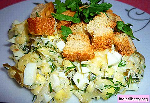 Salad with pickled cucumber - proven recipes. How to properly and tasty to prepare a salad with pickles.