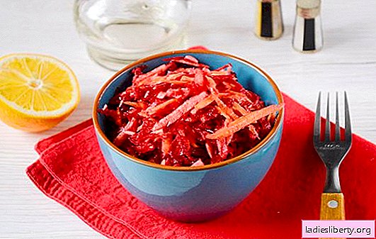 Salata "Fırça", aka Salata "Çırpma": fotoğraf tarifi ve kalori hesaplama. Diyet ve oruç günü için yemek