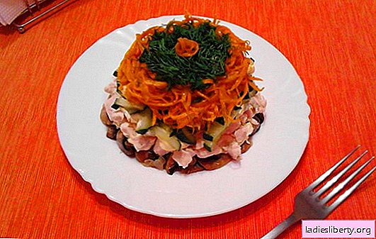 Salad "Delight" with Korean carrots - a bright snack! Recipes salad "Delight" with Korean carrots