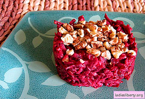 Garlic beet salads - five best recipes. How to properly and tasty cook salads from beets with garlic.
